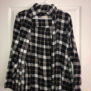 A checkered flannel jacket